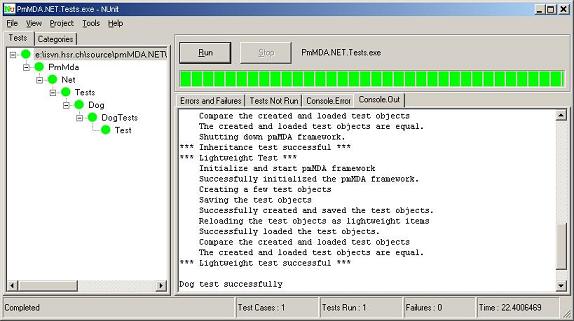 Successfull NUnit test